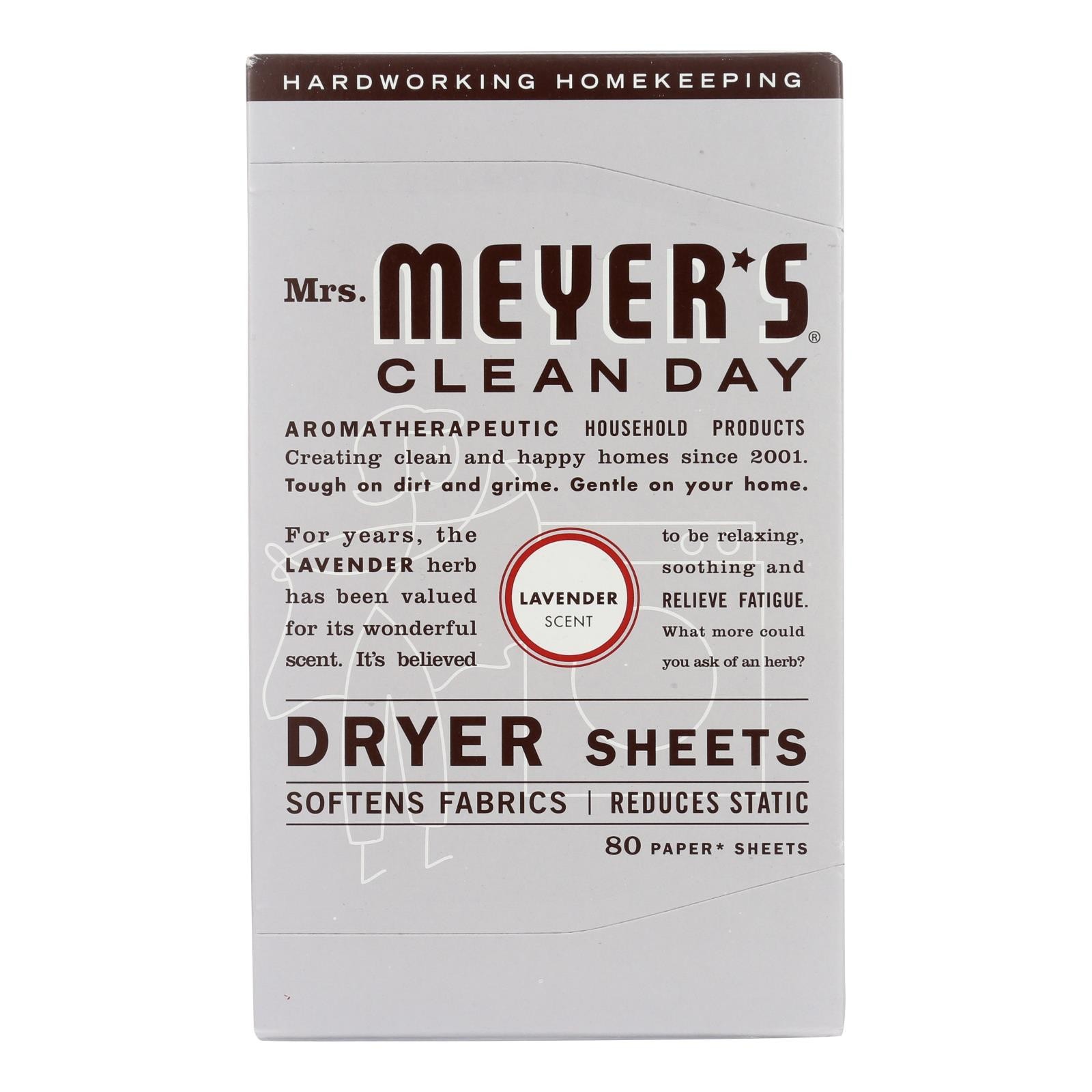 Mrs. Meyer’s Clean Day Lavender Scent Fabric Softener Sheets 80 pk