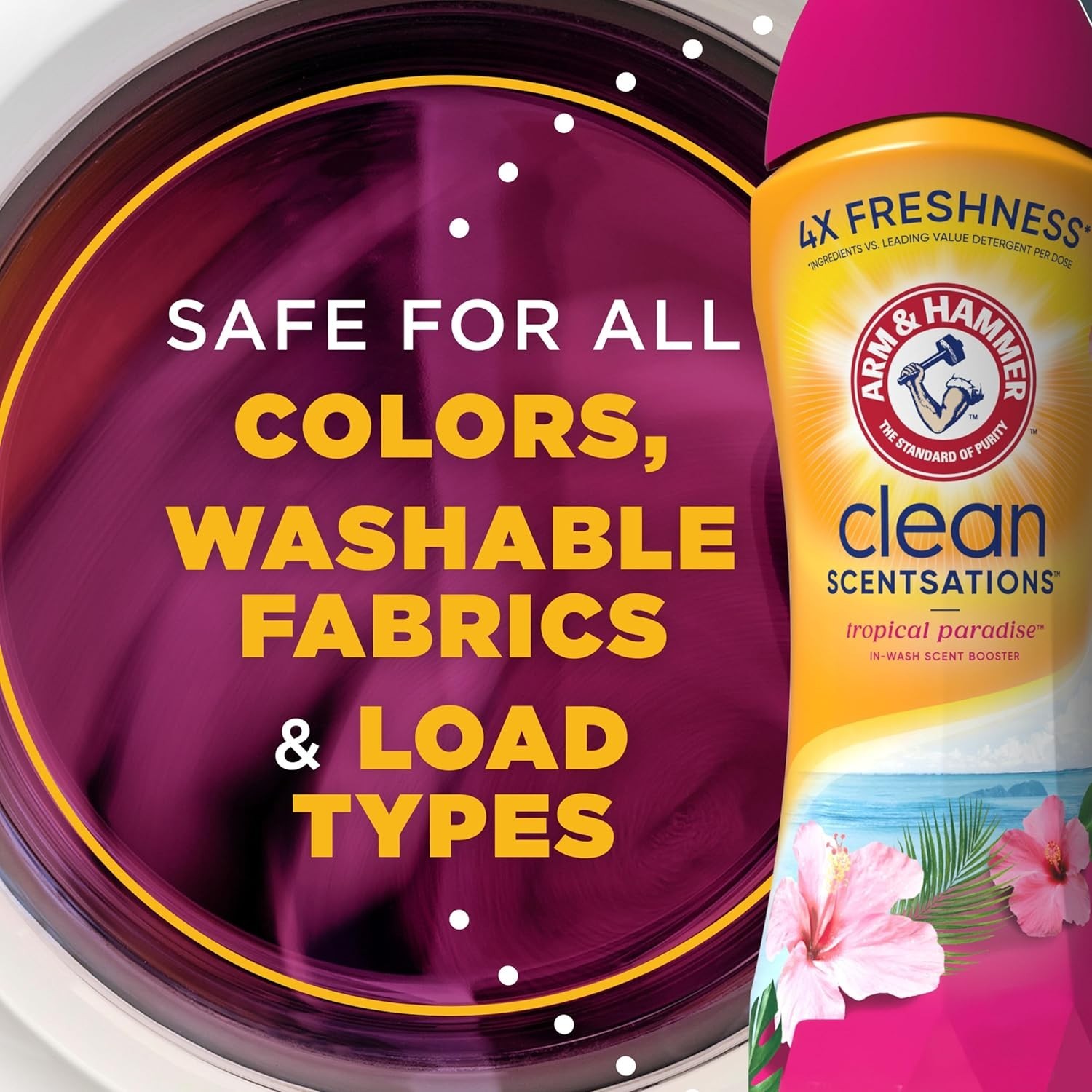 NEW Arm & Hammer Clean Scentsations In-Wash Tropical Paradise Scent Booster 45oz