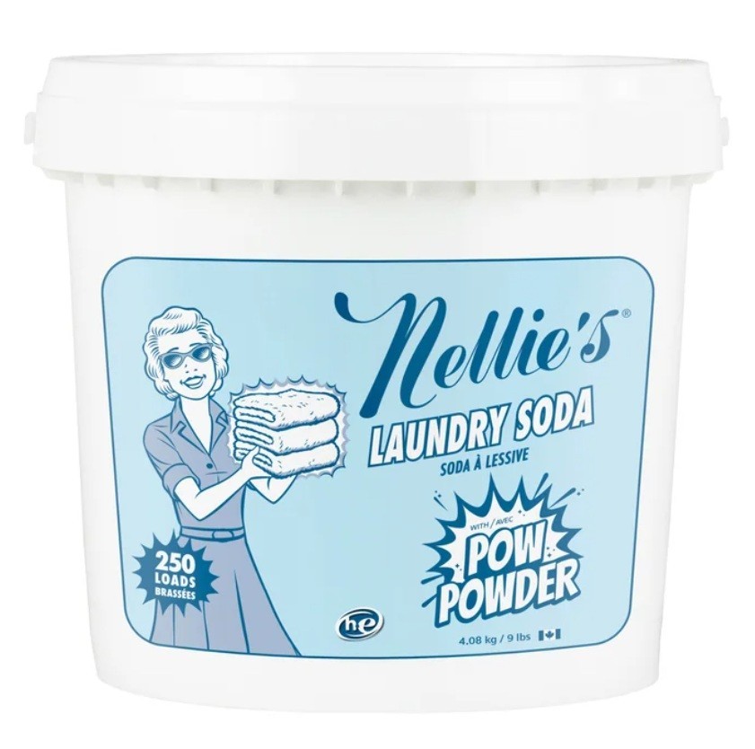 Nellie’s Laundry Soda with POW Powder, 250 Loads