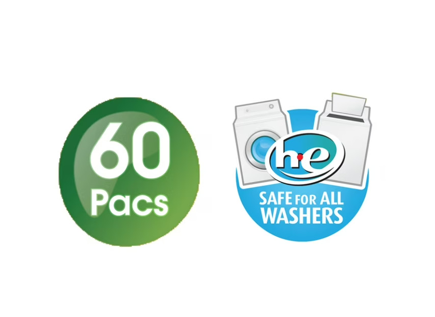 Great Value Laundry Detergent Pacs Original Clean 60 Ct (4 Pack)