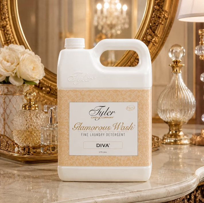 Tyler Candle Diva Glamorous Wash Liquid Laundry Detergent, 48 Loads, 128 fl oz