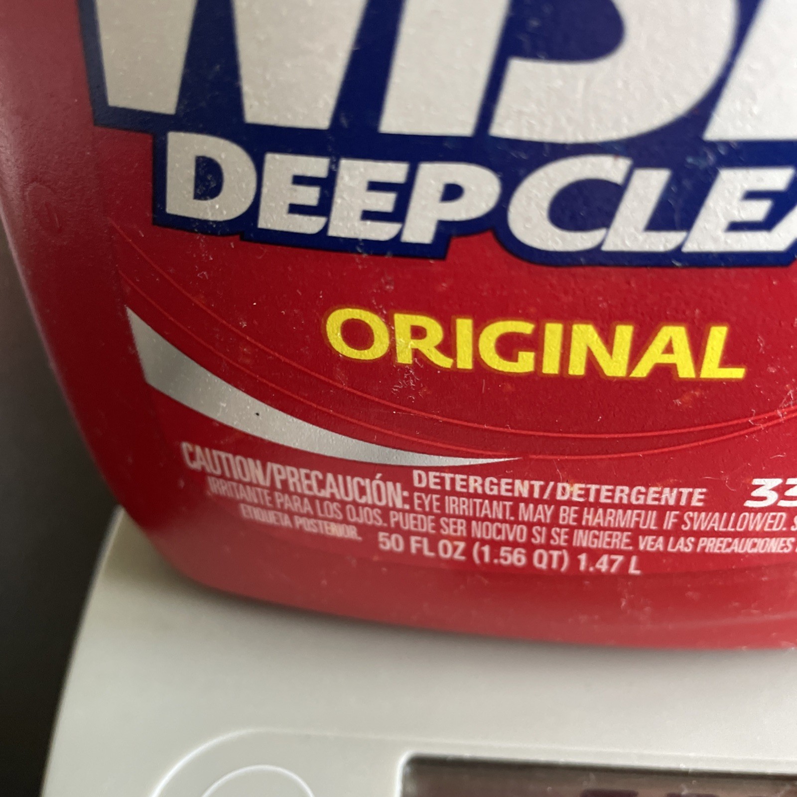 Wisk DEEP CLEAN ORIGINAL Laundry Detergent 33 Loads 50 oz 1.47 L Micro Cleaners