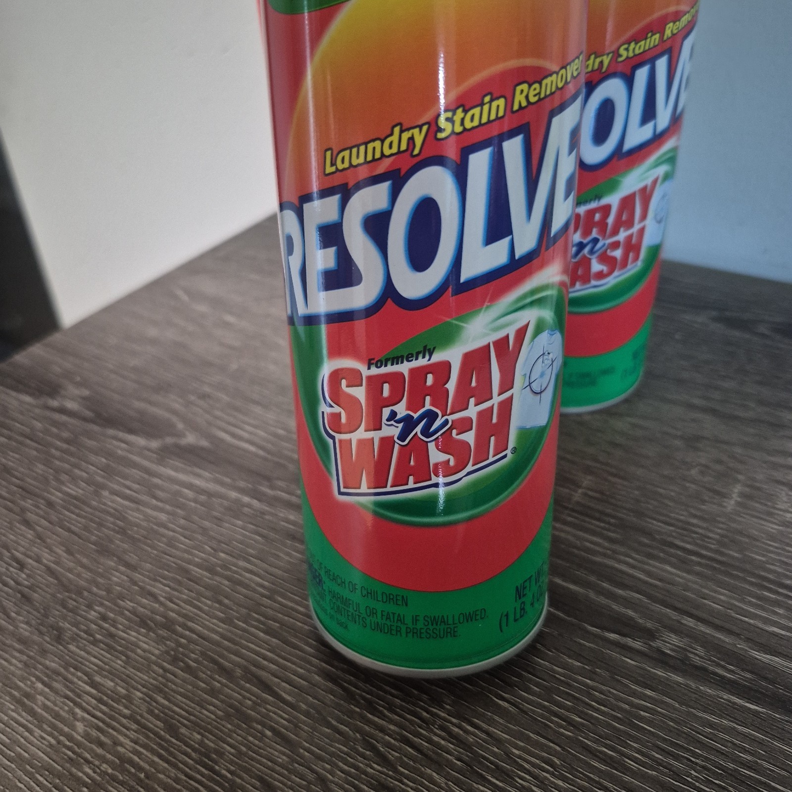 3 NOS Resolve formerly Spray & Wash 20oz Aerosol Cans