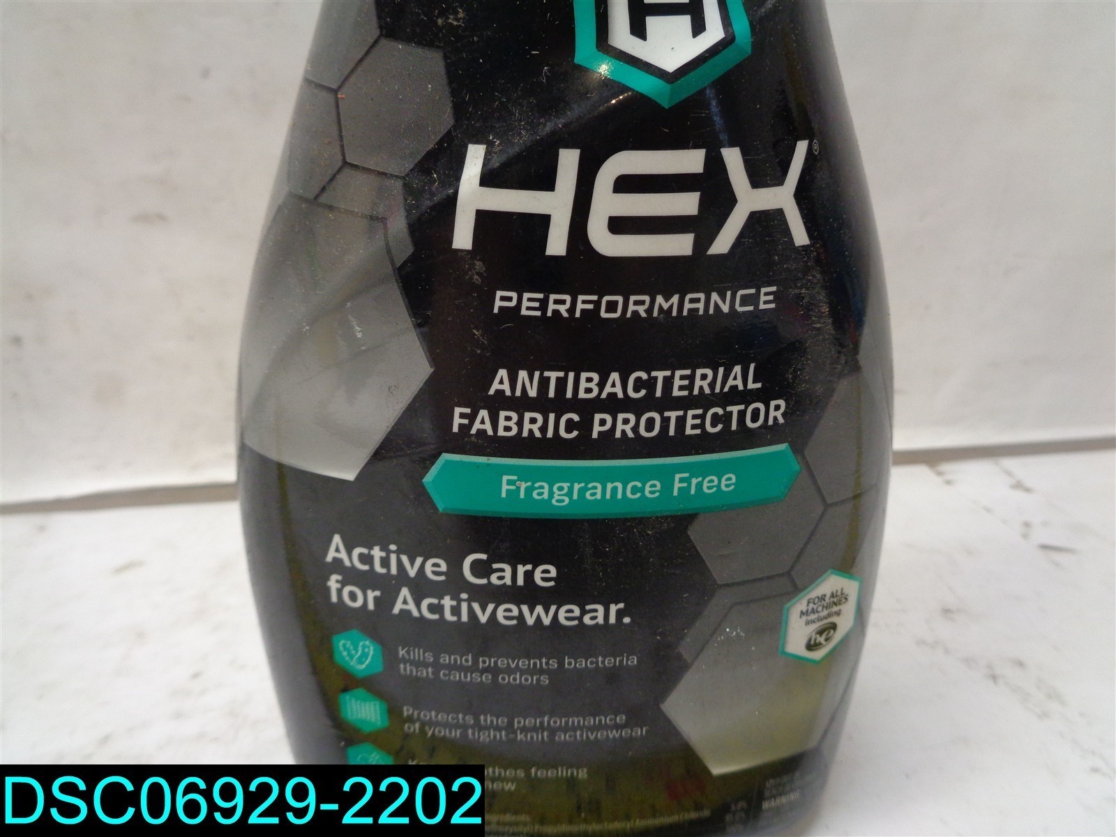 QTY=32oz: HEX Performance Antibacterial Fabric Protector Fragrance Free