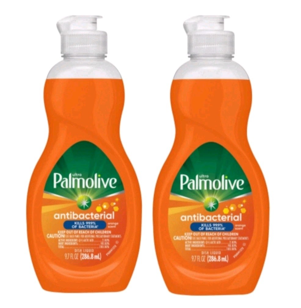 PALMOLIVE (2-PACK) 9.7 Fl. Oz. 🍊🫧 ●ANTIBACTERIAL● Ultra Dishwashing Liquid.