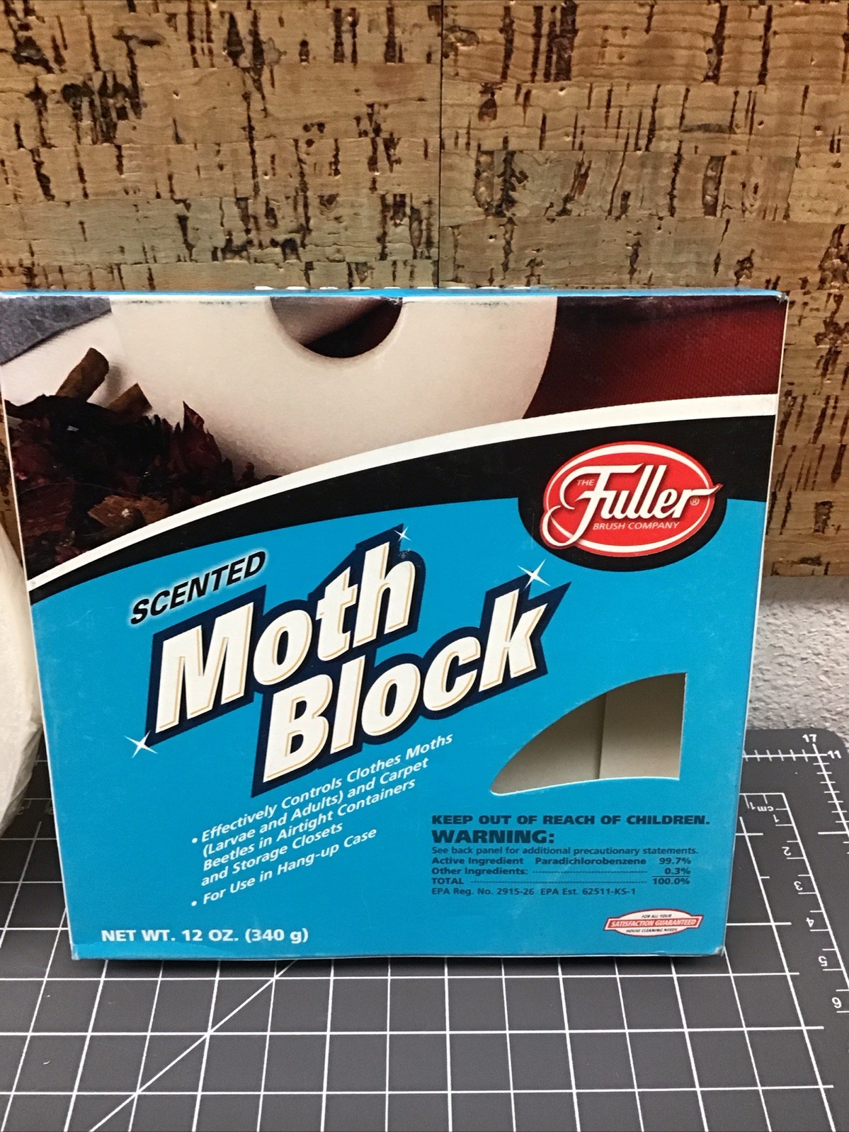 Fuller Brush Co Scented Moth Block 12oz ORIENTAL SPICE Scent New Old Stock UM