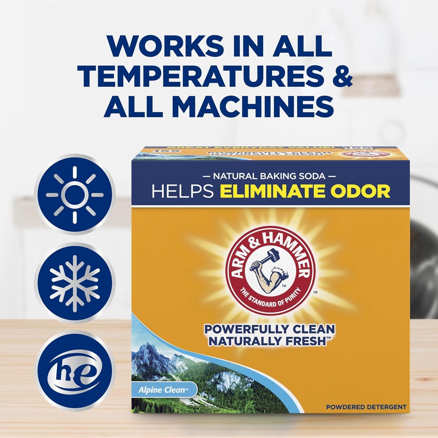 Powerful Stain Fighter Powder Laundry Detergent, 153 oz – Alpine Fresh Scent