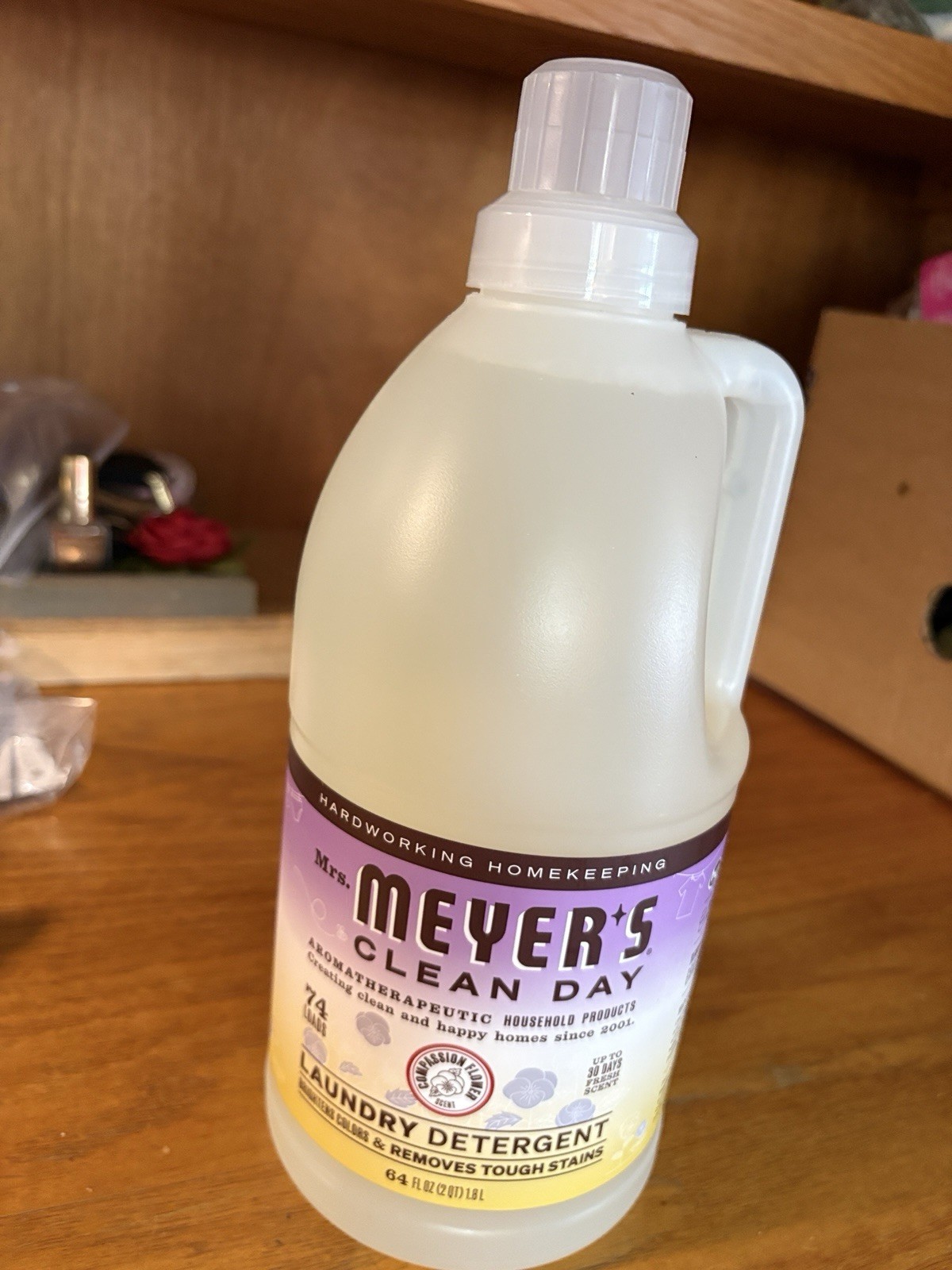 Mrs. Meyer’s Clean Day Liquid Laundry Detergent, Compassion Flower, 64 Oz