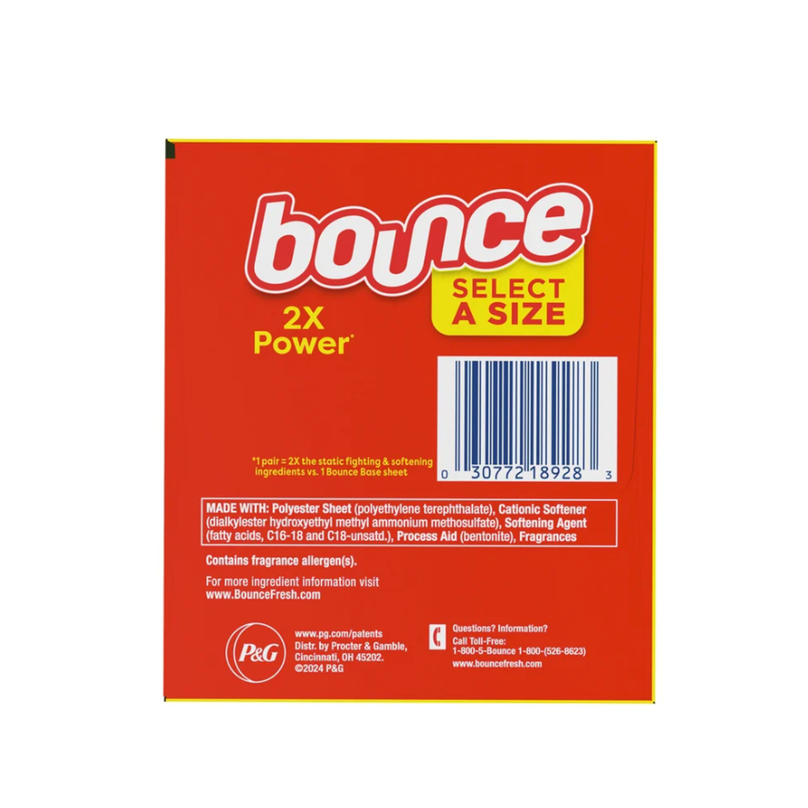 Bounce Select a Size Fabric Softener Dryer Sheets Outdoor Fresh 400 Anti Static
