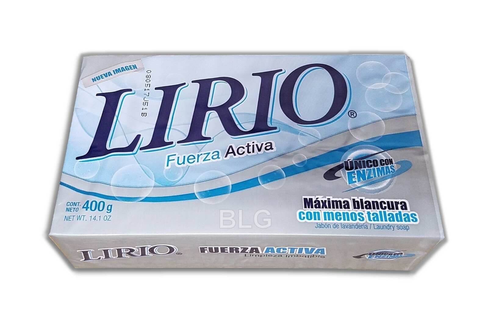 LIRIO SOAP Laundry Kitchen Detergent Cleaning Jabon Lavanderia Ropa 14.1oz 1 Bar