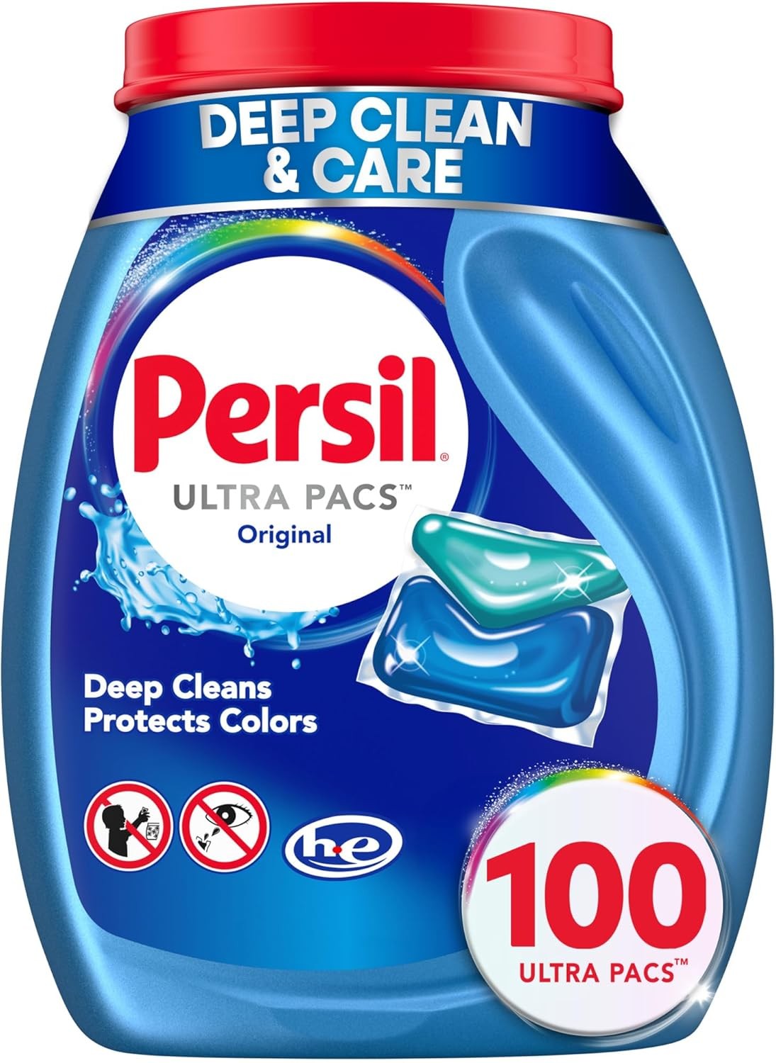 Persil Ultra Pacs Original Everyday Clean Laundry 100 Count (Pack of 1)