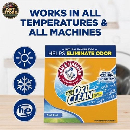 Arm & Hammer Fresh Scent Plus OxiClean Laundry Detergent Powder 160oz