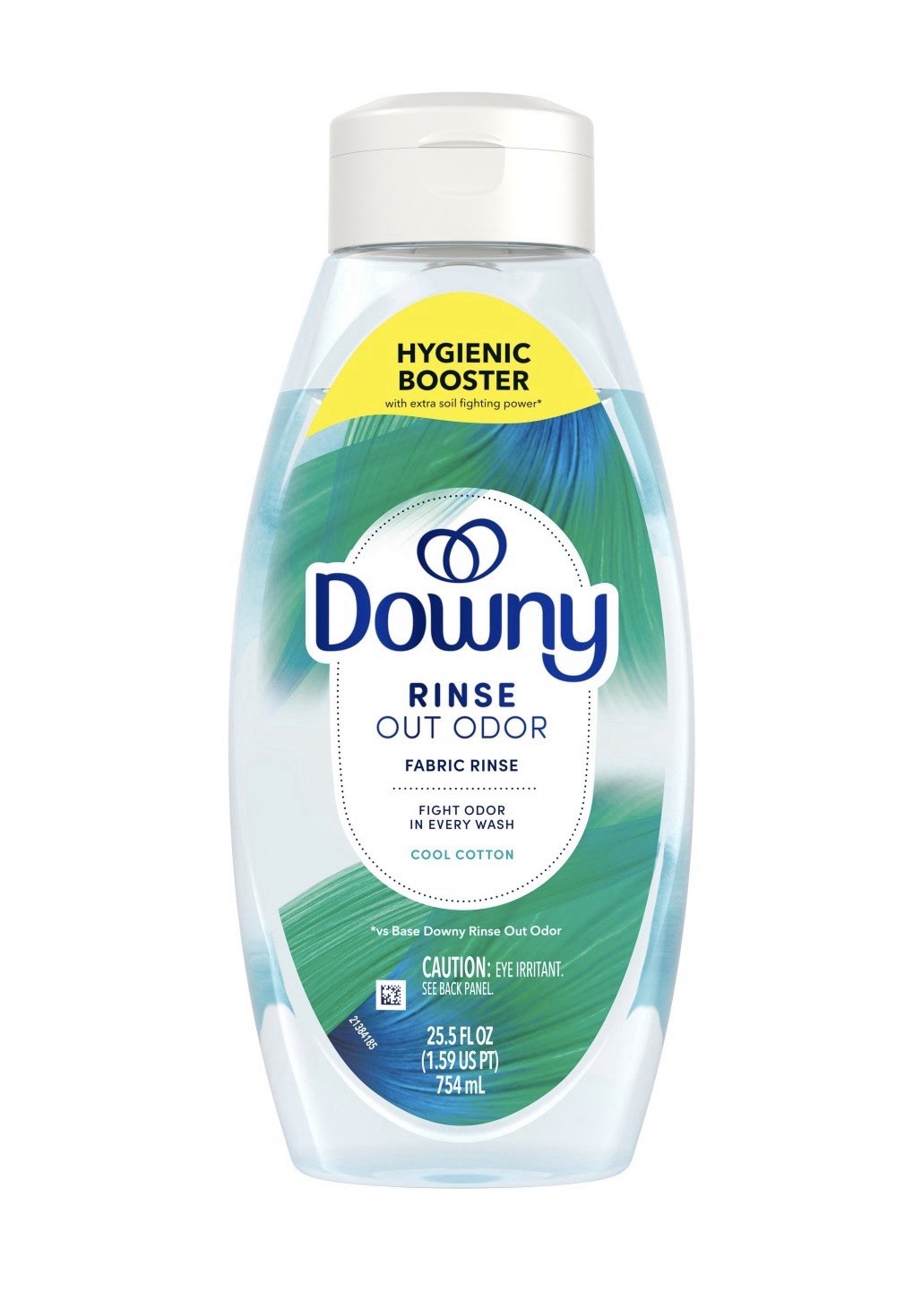 Downy Liquid Rinse & Refresh Fabric Rinse, Cool Cotton Scent, 25.5 Ounce, Clear