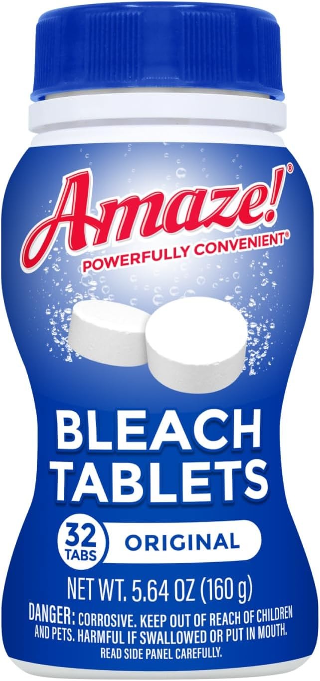 AMAZE Ultra Concentrated Bleach Tablets [32 tablets] – Original Scent – for Laun