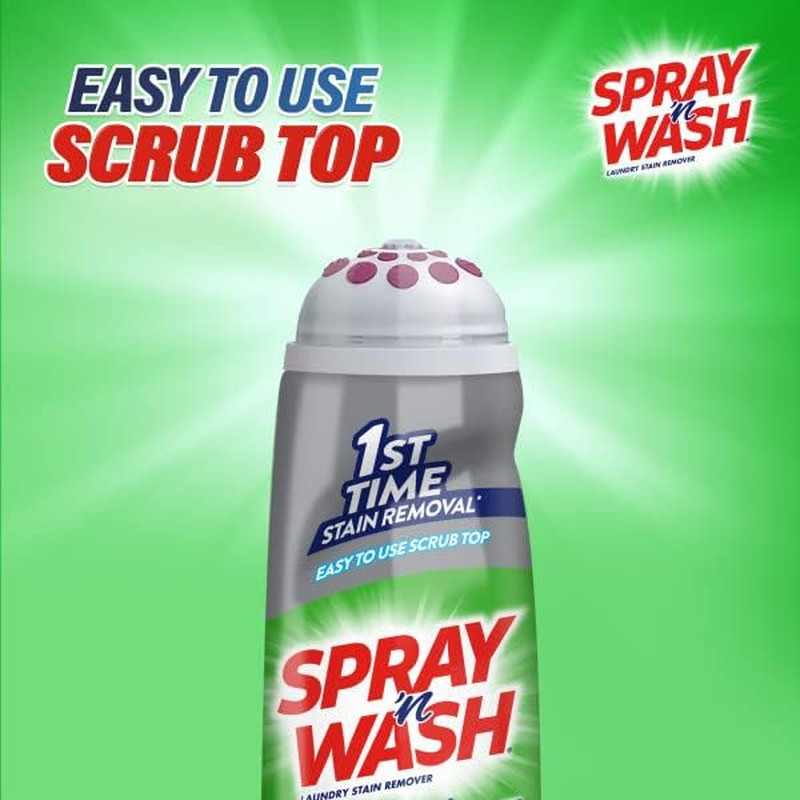 Pre-Treat Max Laundry Stain Remover Gel Stick with Easy to Use Scrub Top, Deeply
