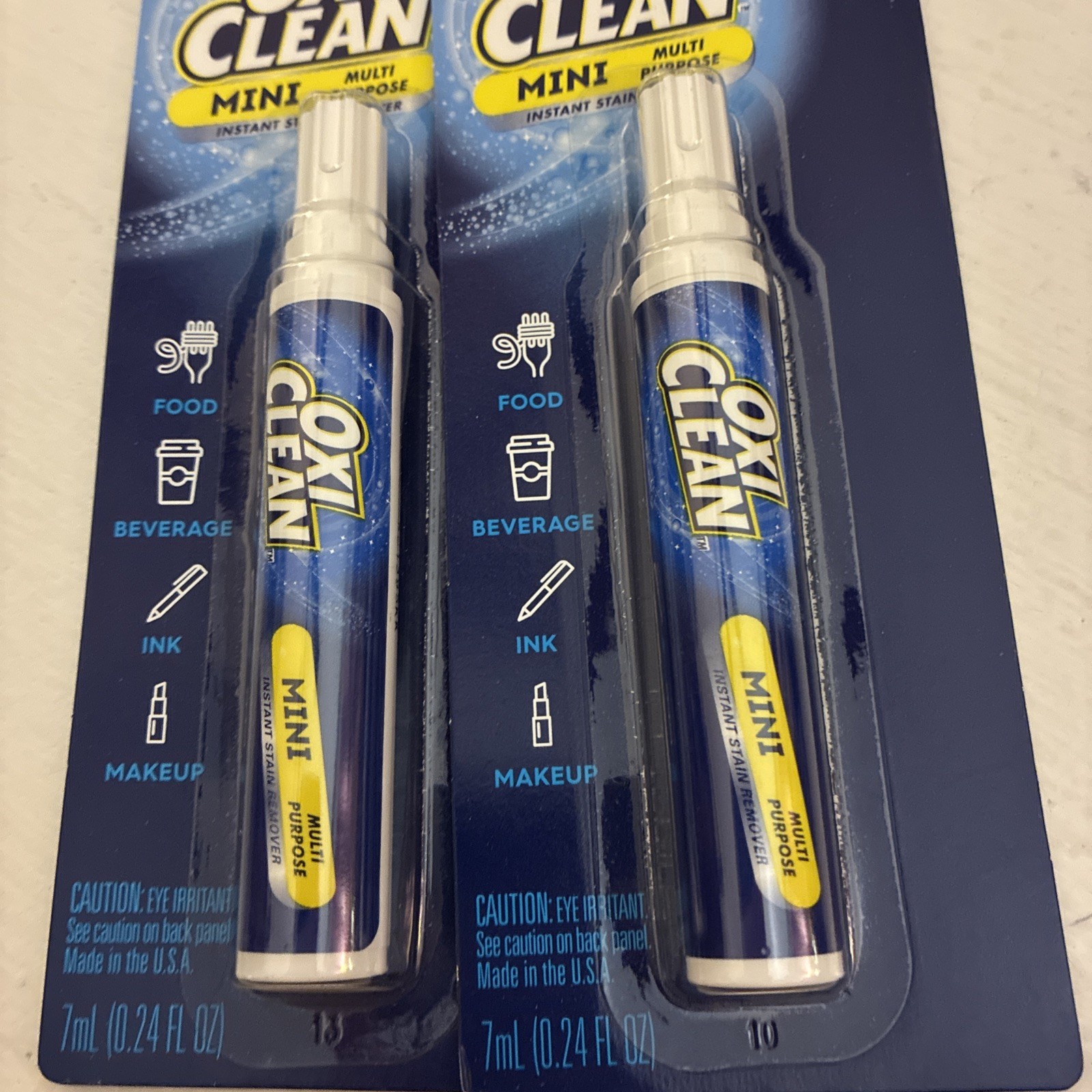 OxiClean Mini Pens 2 Pack On the Go Stain Remover NEW