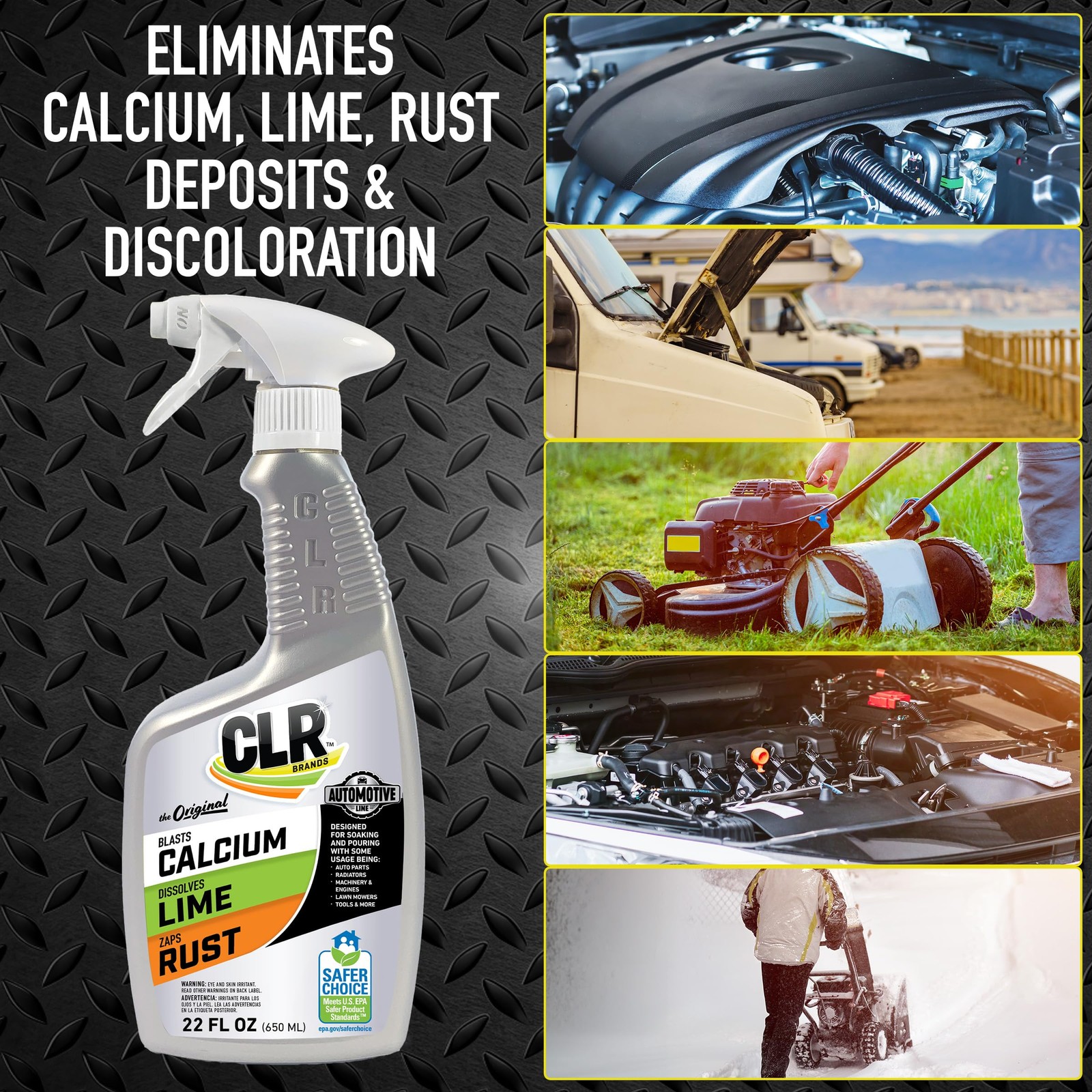 CLR Brands Automotive Calcium, Lime and Rust Remover 22 Fl Oz (Pack of 1)
