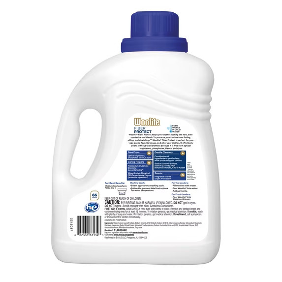 Woolite Damage Defense Liquid Laundry Detergent, 100 FL Oz, 66 Loads