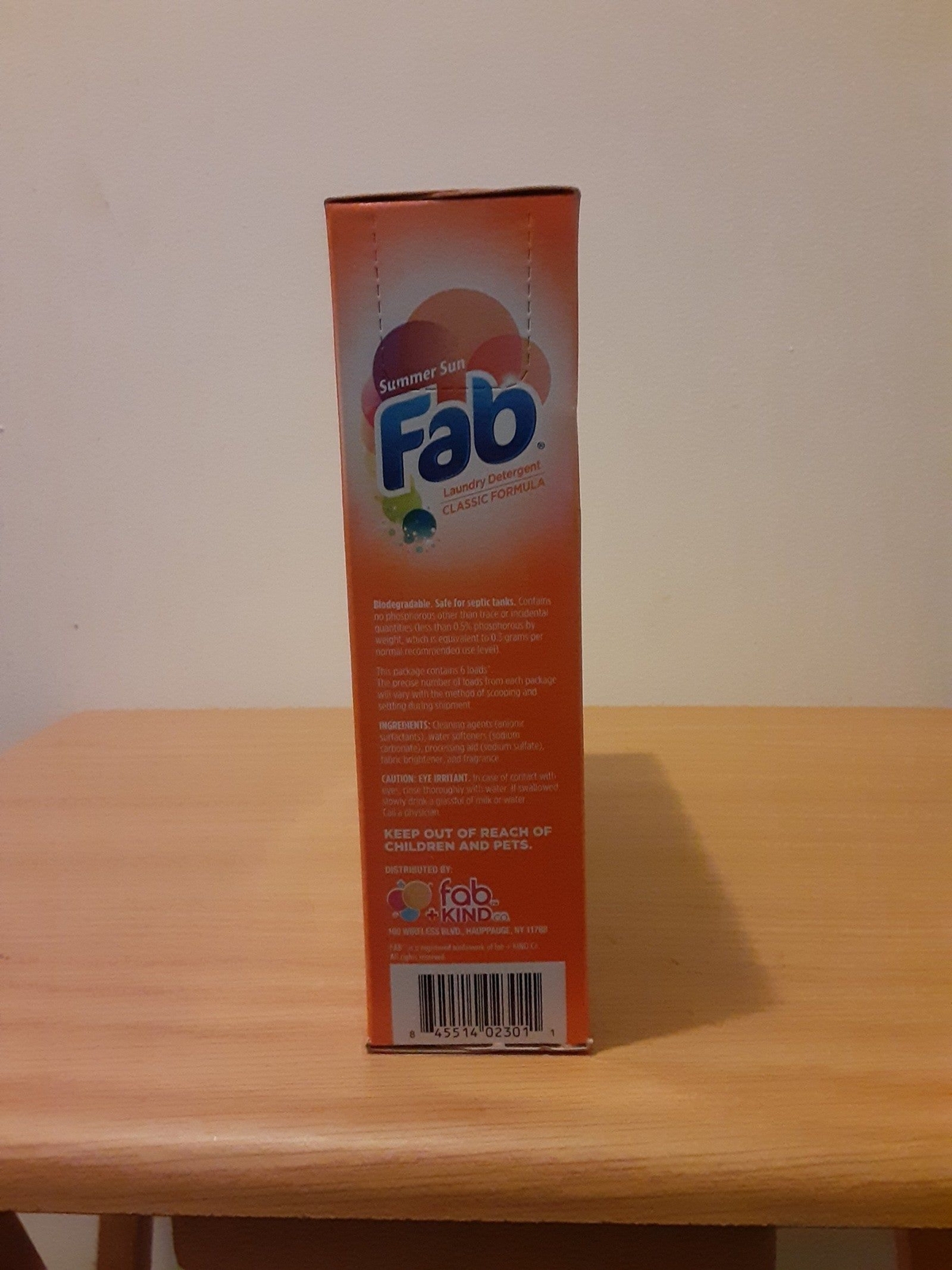 fab laundry detergent 20 oz powder summer fun