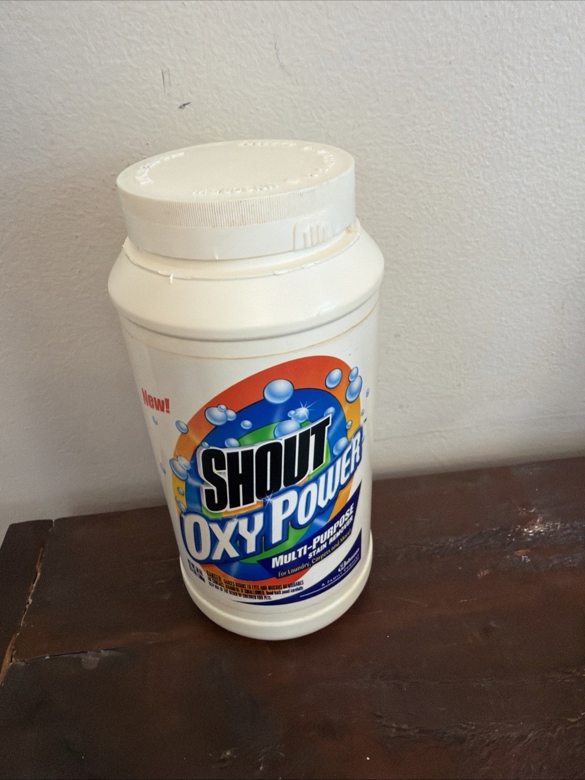 Shout Oxy Power Multi Purpose Stain Remover Powder Laundry Household 50% Full