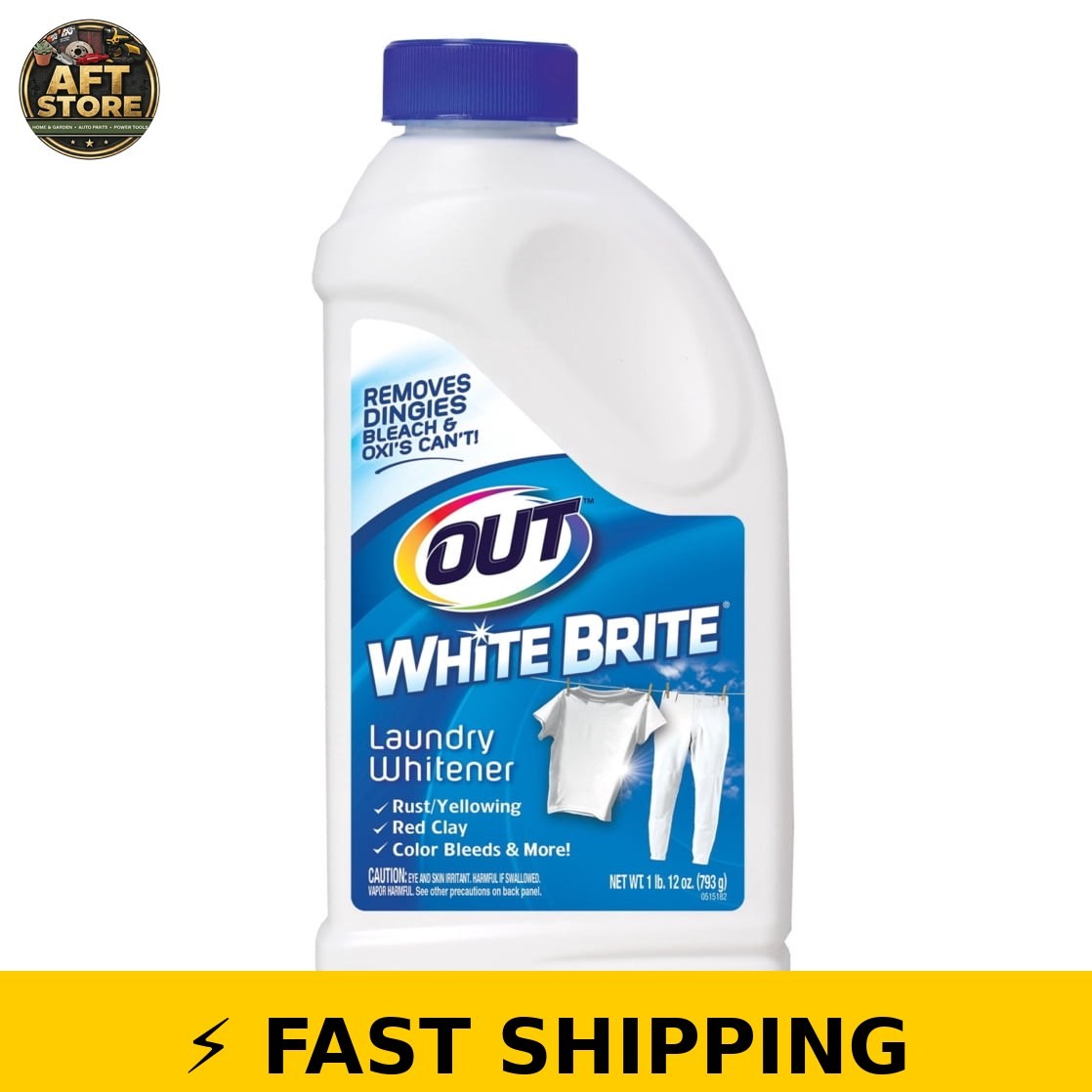 Out White Brite Laundry Whitener, 28 oz (3 Pack)