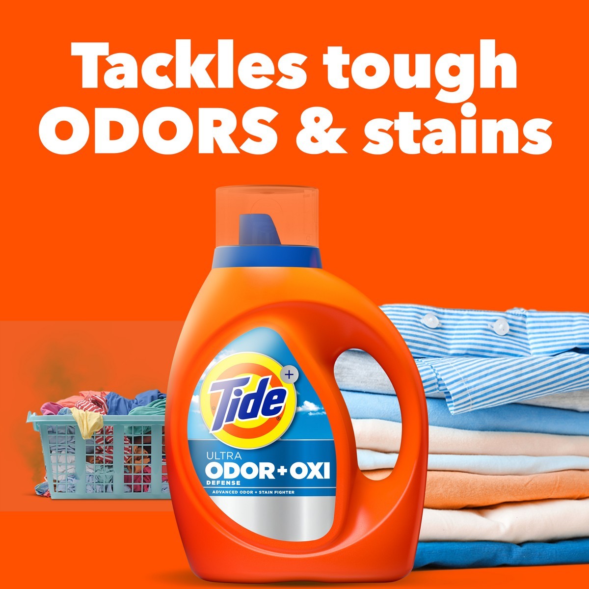 Odor Defense + Oxi HE Deep Cleaning Concentrated Liquid Laundry Detergent