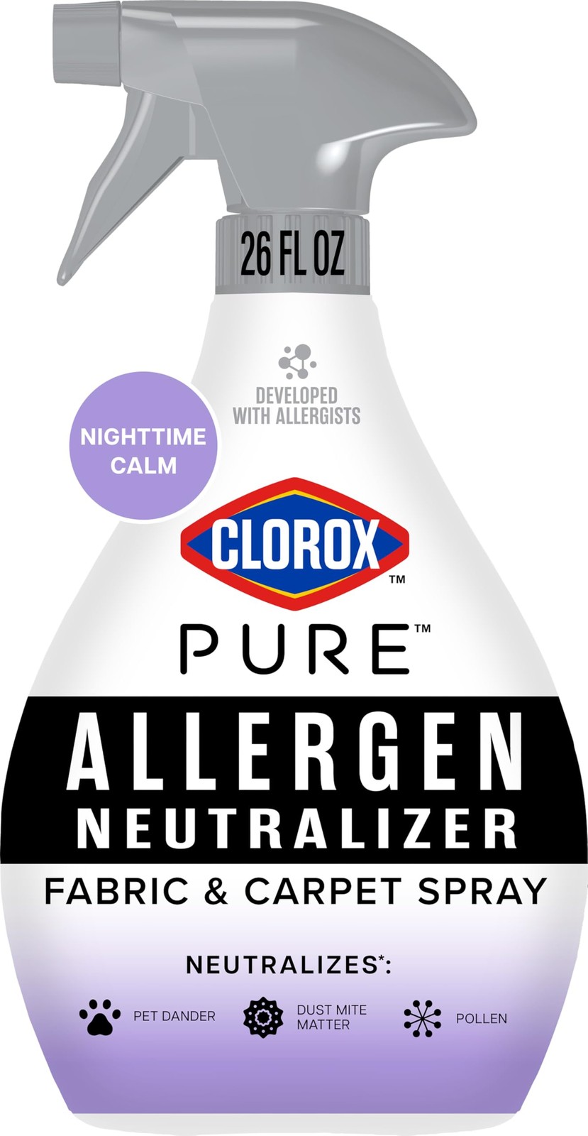 Clorox PURE Allergen Neutralizer Fabric and Carpet 26 Fl Oz (Pack of 1)