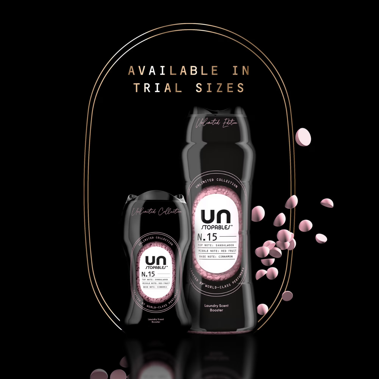 Downy Unstopables Unlimited No 15 Pink Scent Booster Beads 21.1oz, 2 Pack