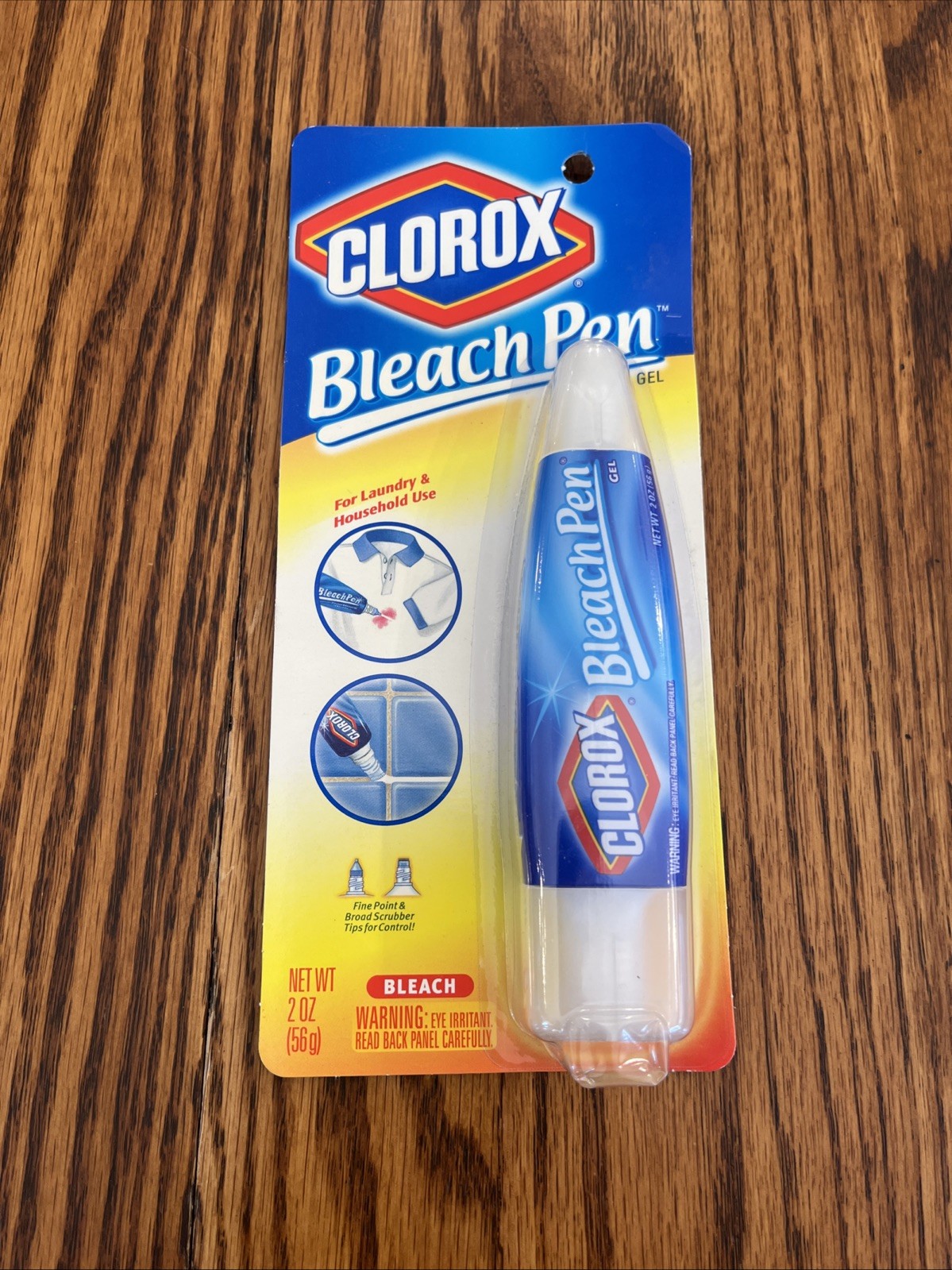 Clorox Bleach Pen Gel Laundry & Household Net Wt. 2.0 Fl Oz 2002 Dual Tipped NEW