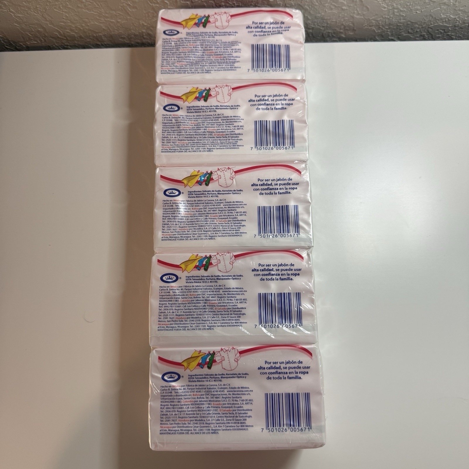 Jabon Zote Rosa Pink Laundry Soap Washing Clothes Bars 5 pack 400g Quitamanchas