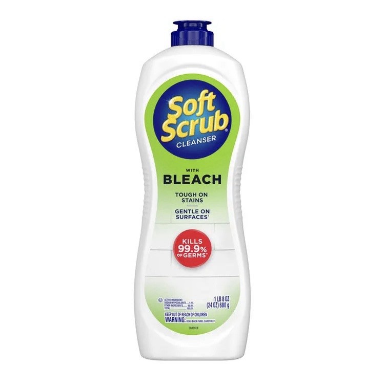 Soft Scrub with Bleach Cleaner 24 oz Bathroom & Kitchen Surface Cleaner