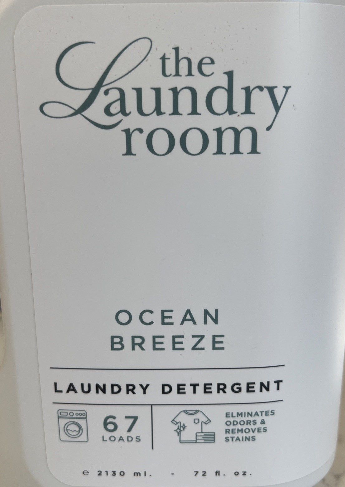 The Laundry Room Ocean Breeze Detergent 72 fl oz 67 Loads Removes Stains New
