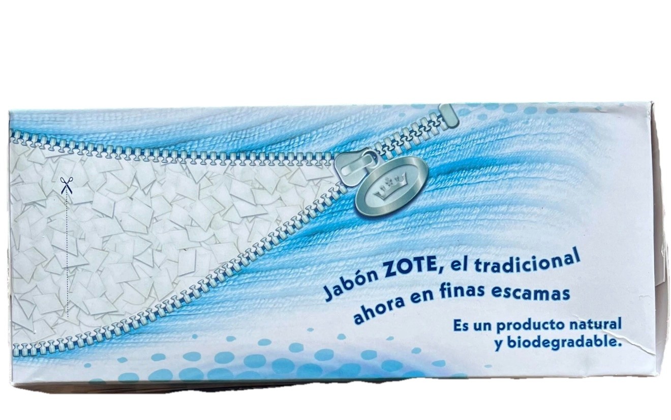 Zote soap powder (flakes) box 500g Mexican