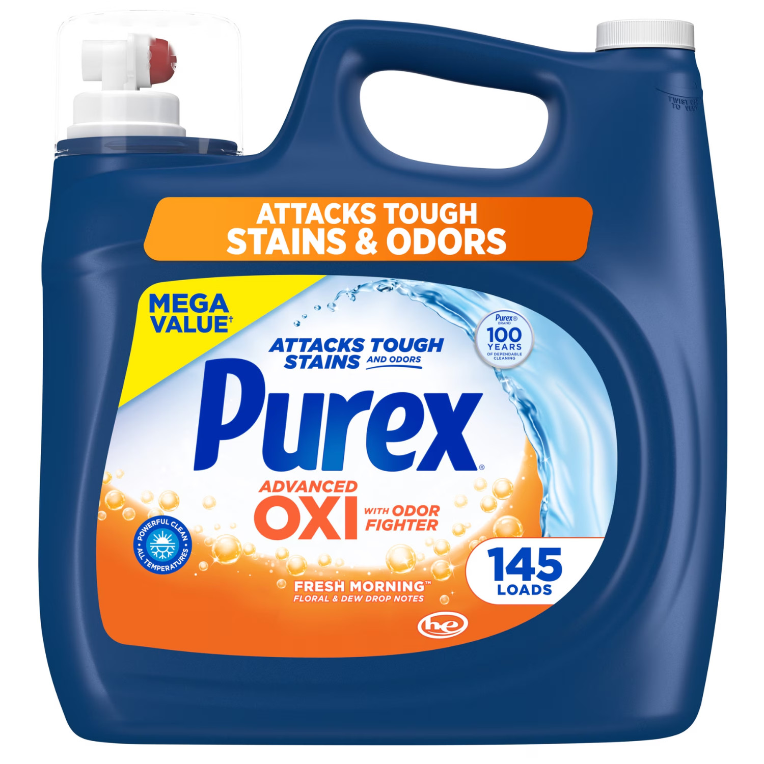Purex Advanced Oxi with Odor Fighter Liquid Detergent 199 fl oz 145 Loads