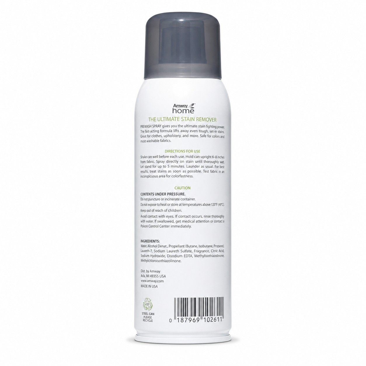 Amway Home Prewash Spray Biodegradable Fabric Stain Remover, Unscented 400g