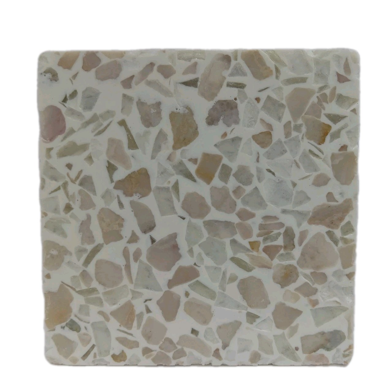 Fritztile Terrazzo Mini Floor Tile Single Sample R682021 Desert (Tan & Sand)