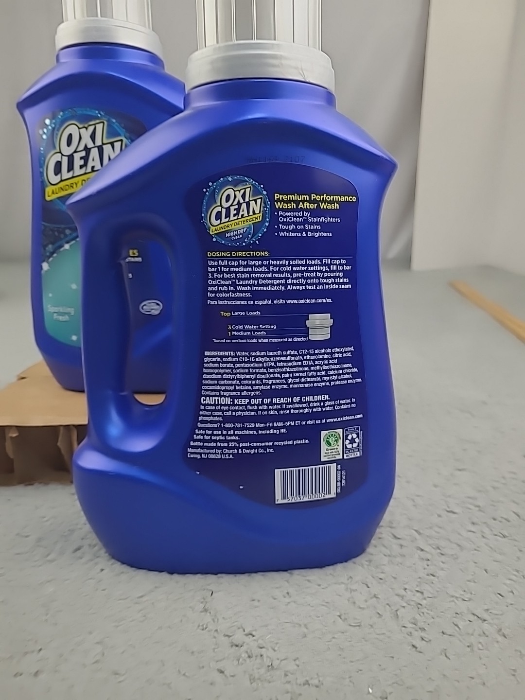 2x OxiClean High Def Sparkling Fresh Liquid Laundry Detergent, 60 oz 40 Loads”