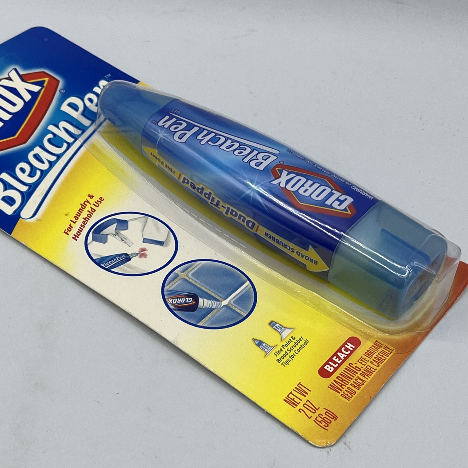 Clorox Bleach Pen Gel For Whites Dual Tipped 2 Oz 2002 Discontinued Sealed NEW
