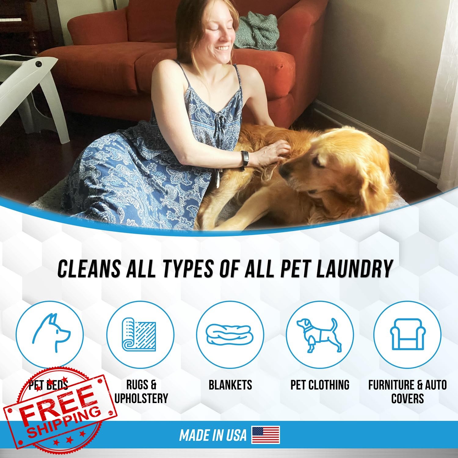 ACTIVE Pet Laundry Detergent Enzyme Odor Remover 64 Loads