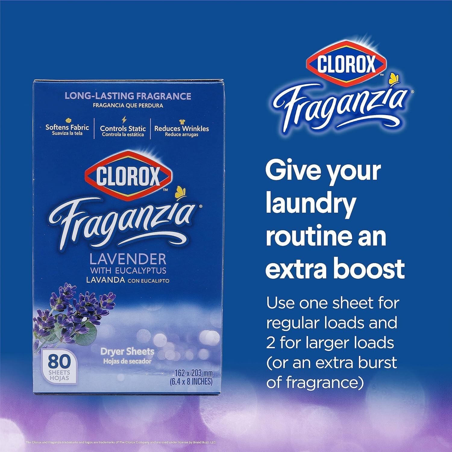 Wrinkle-Reducing Lavender Eucalyptus Dryer Sheets – 480 Total Softening Sheets