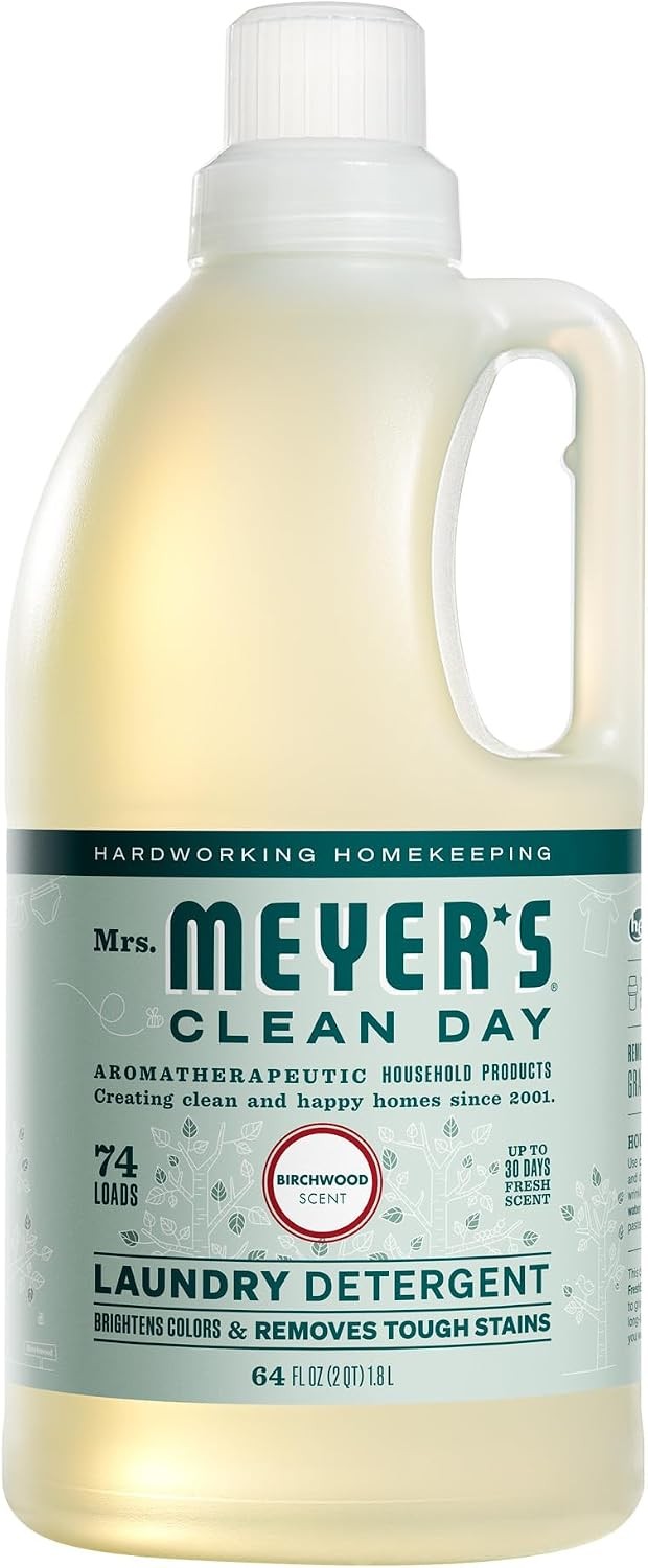 CLEAN DAY Liquid Laundry Detergent Cruelty Free Lavender Scent 64 oz- Pack of 2