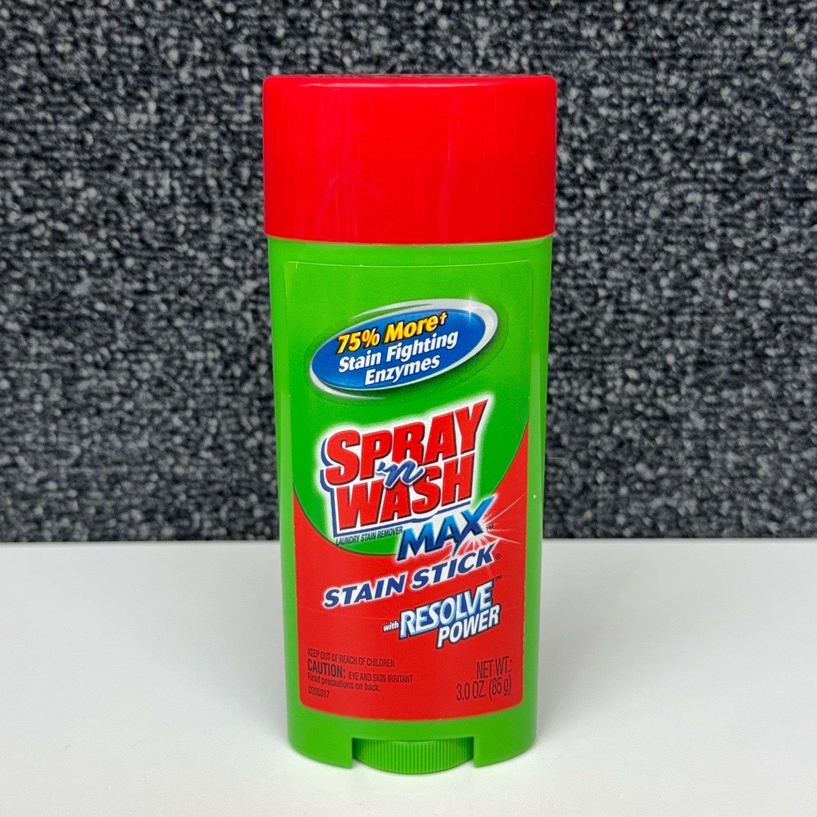 Spray n Wash Max Stain Stick Laundry Stain Remover with Resolve Power 3oz Stick