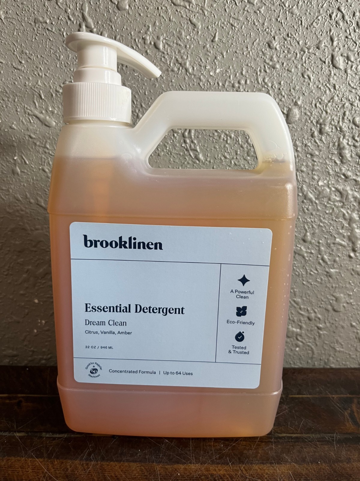 Brooklinen Essential Laundry Detergent Dream Clean Citrus Vanilla Amber 32oz
