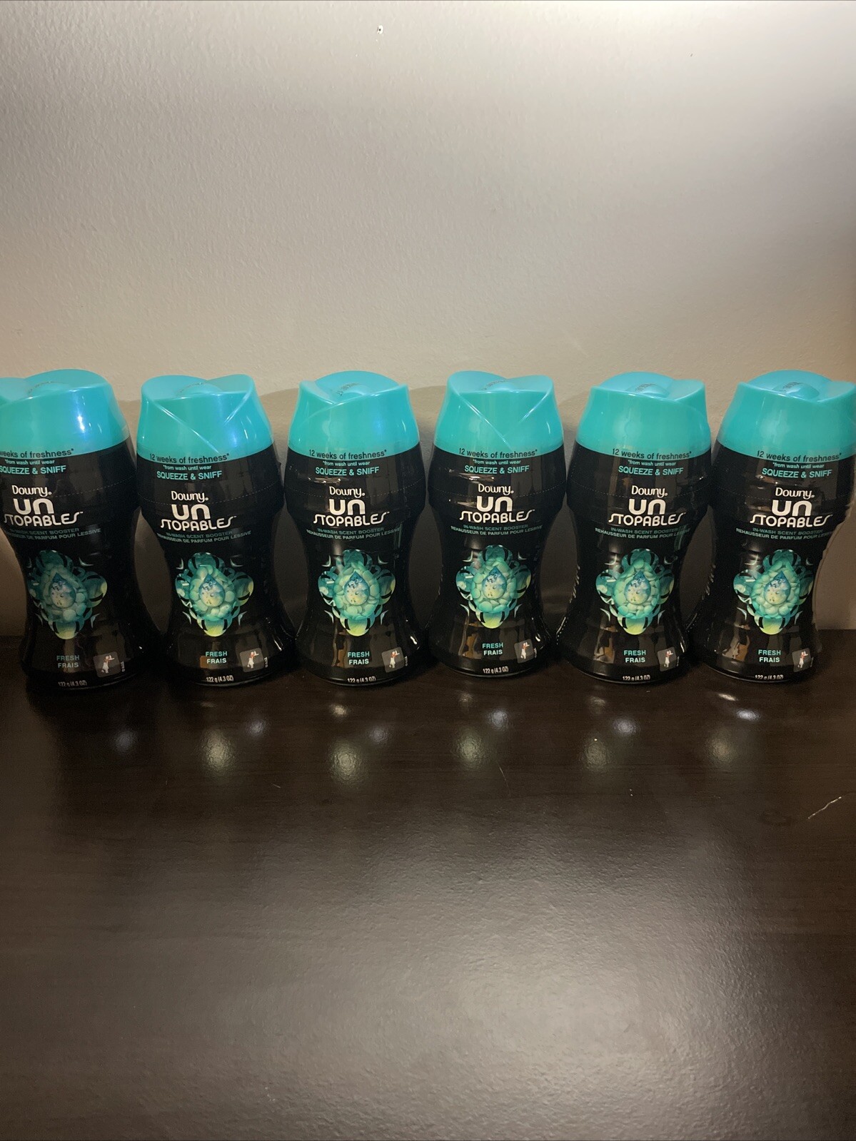 LOT(6) DOWNY UNSTOPABLES FRESH IN-WASH SCENT BOOSTER 4.3 OZ