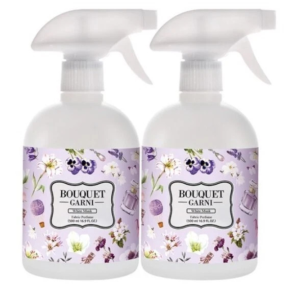BOUQUET GARNI Fabric Deodorizer Spray 500ml – 5 Scents (Musk, Powder, etc)