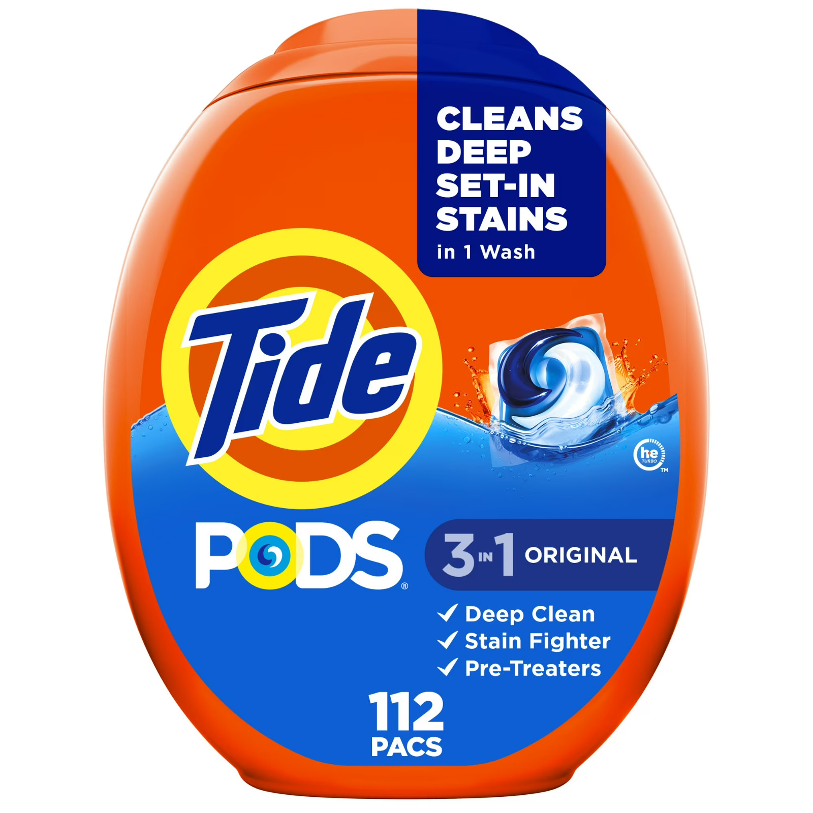 [HOT SALE] Tide PODS Liquid Laundry Detergent Pacs, Original Scent, 112 Count