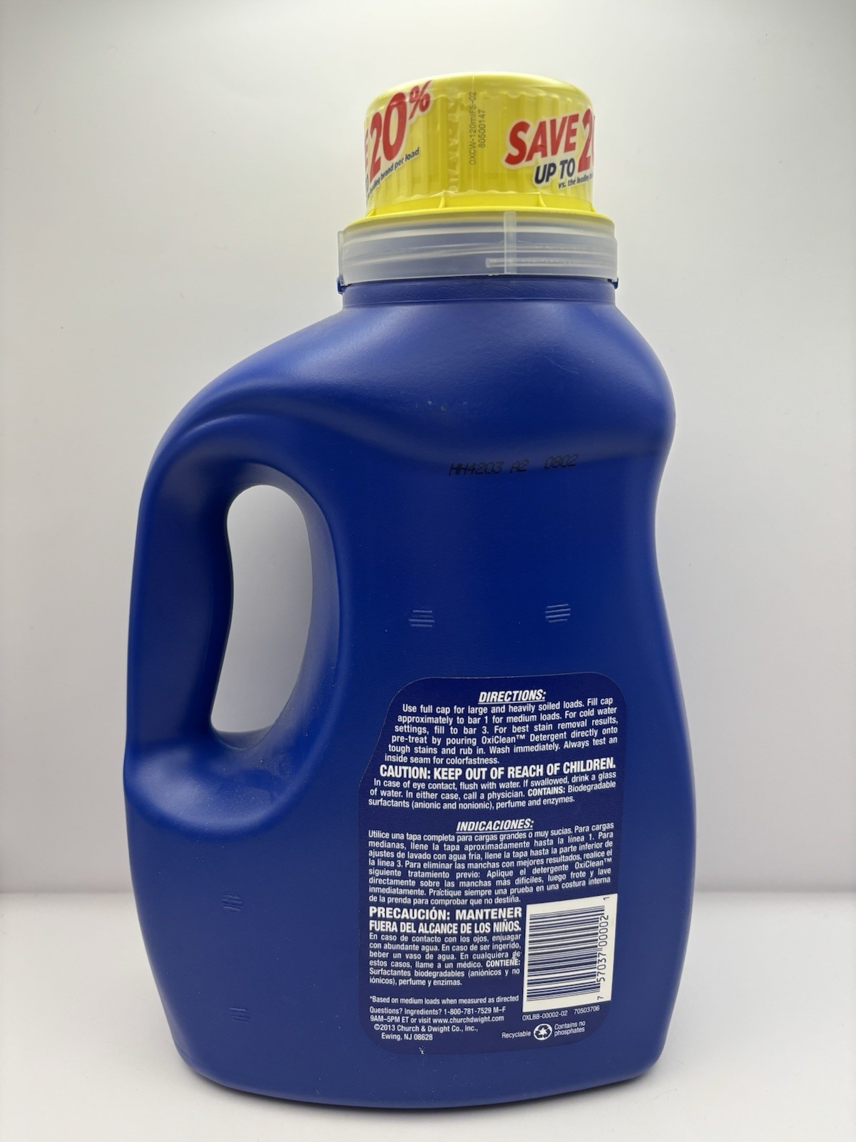 Oxi Clean Liquid Laundry Detergent Sparkling Fresh High Def 60 oz
