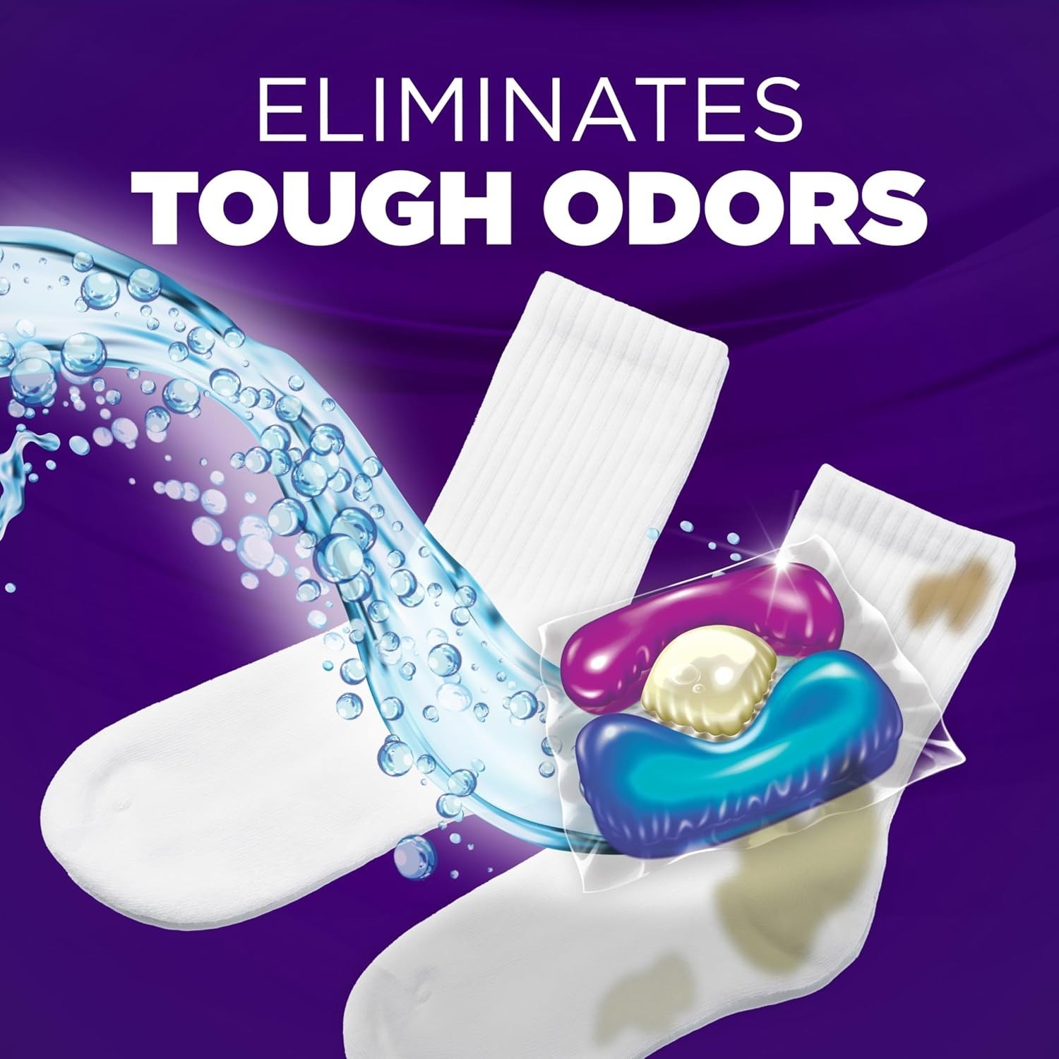 Arm Hammer OxiClean With Odor Blasters Laundry Detergent 5 IN 1 Power Pak 42 ct