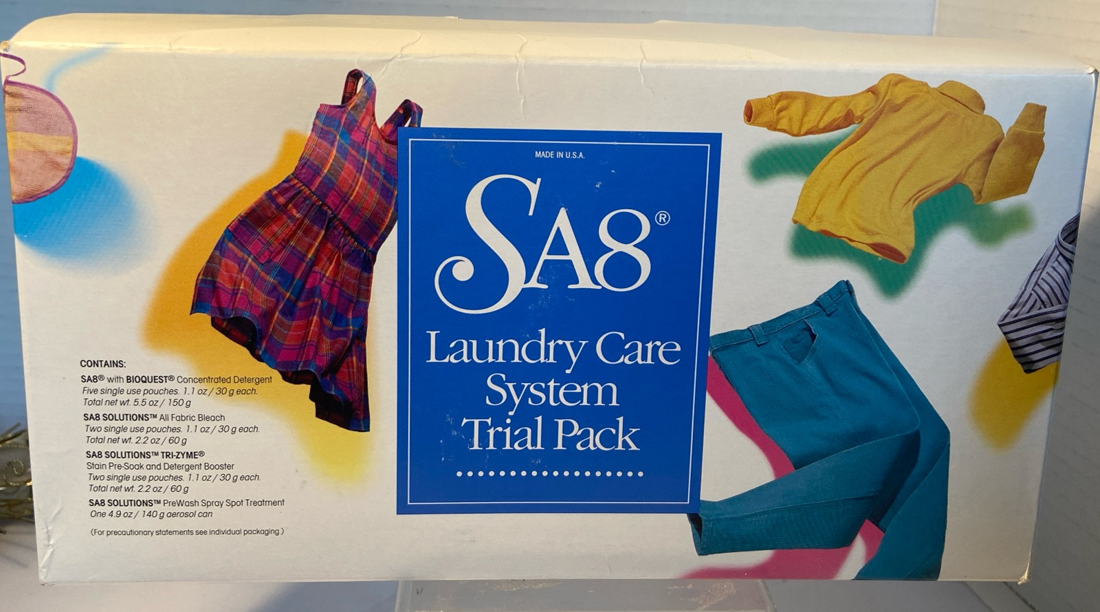 Amway SA8 Laundry Care System Trial Pack Bioquest Concentrated Detergent Bleach