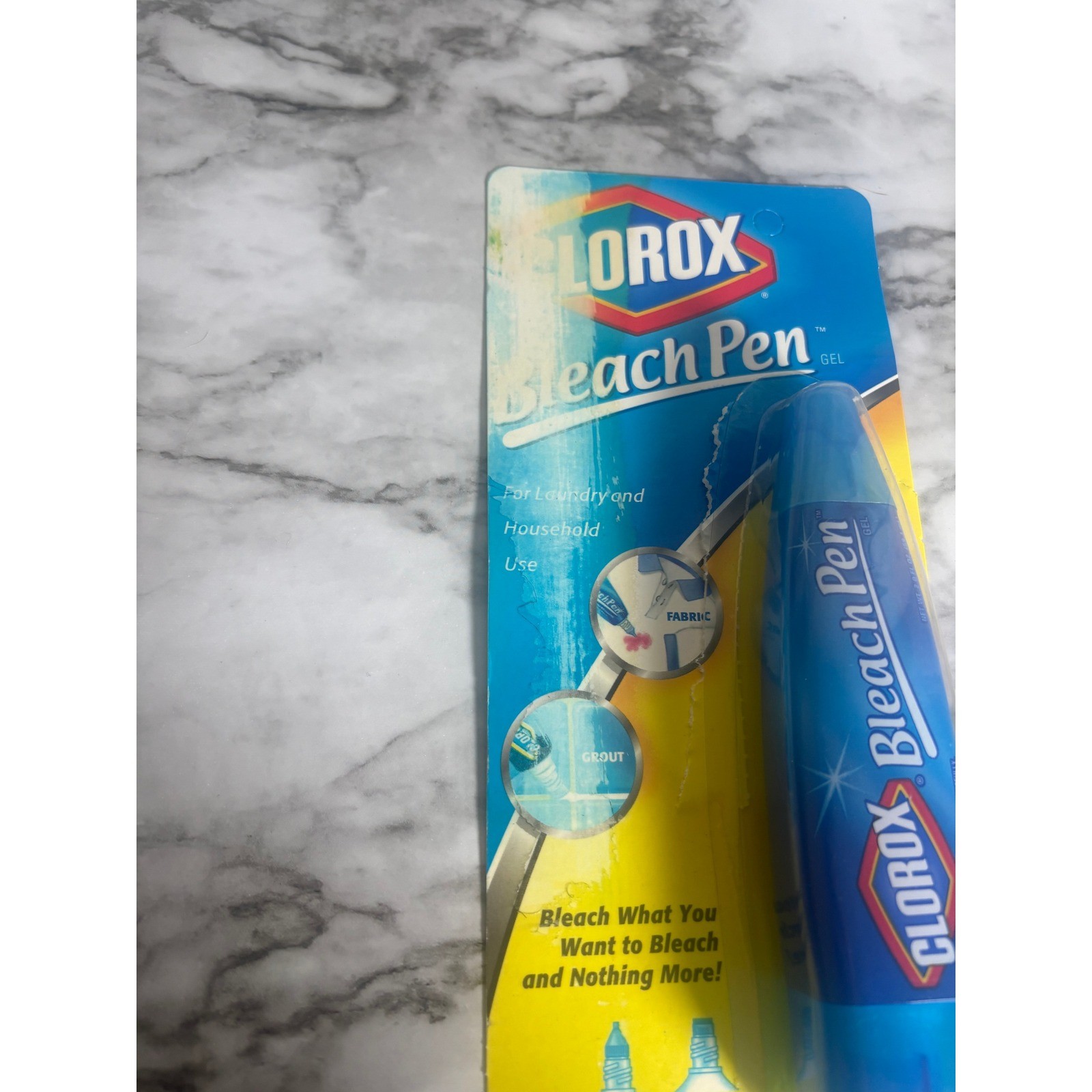 Clorox Bleach Pen Gel Dual-Tipped Stain Remover For Laundry and Household 2oz